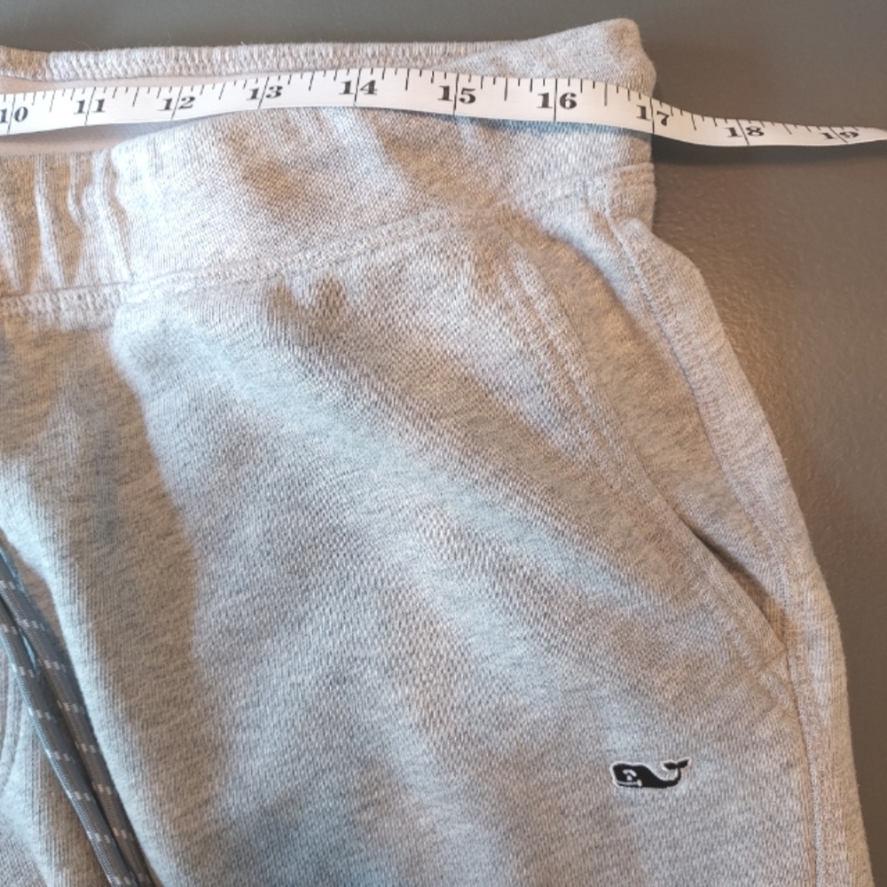 Vineyard Vines GRAY Sweatpants Front Whale Logo Pockets - Picture 6 of 7